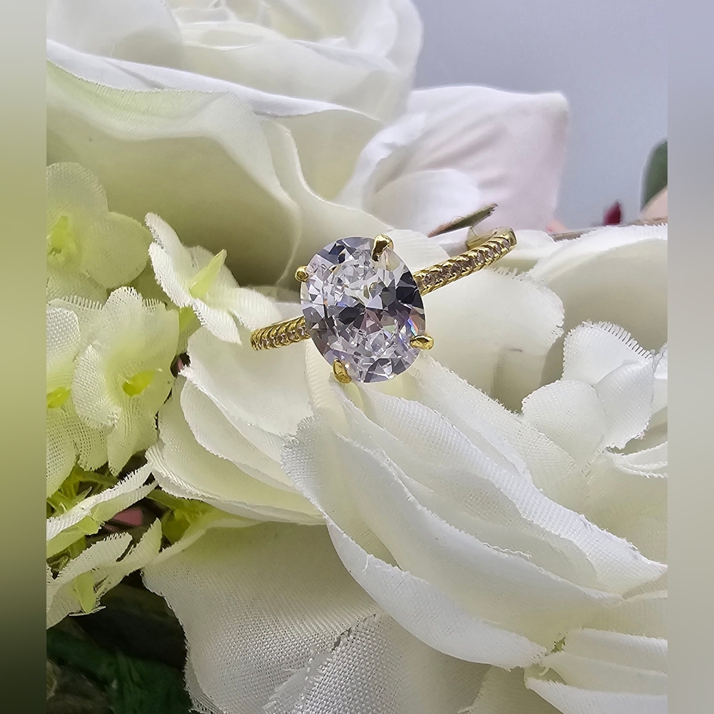 🥰 AMBER ENGAGEMENT RING - Picture 7 of 8